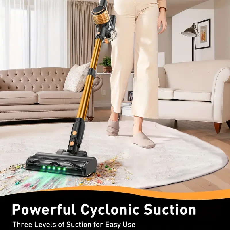 SUXIANGVAC Cordless Vacuum Cleaner Lightweight, Powerful Suction for Home, Hardwood Floors, and Pet Hair
