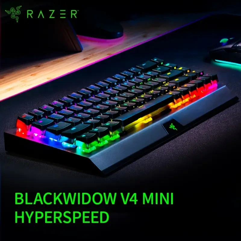 Razer BlackWidow V4 Mini HyperSpeed Wireless Hot-Swappable 65% Gaming Keyboard