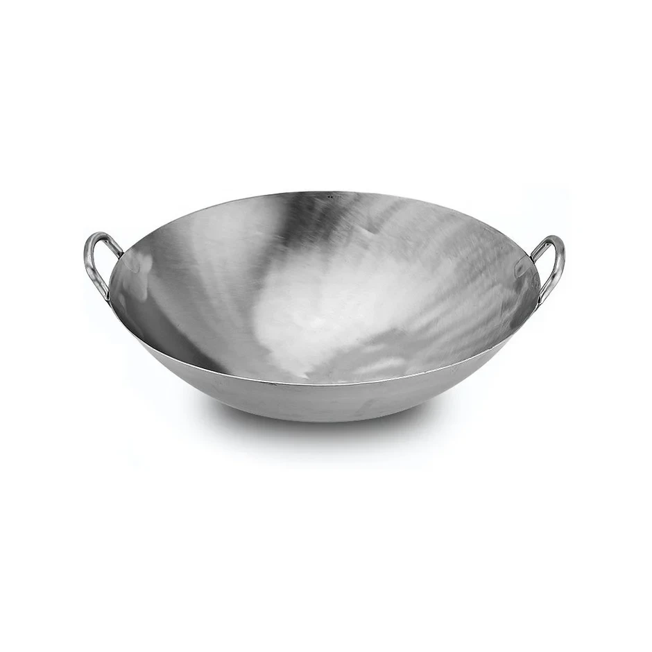 Wok Steel 17" 43cm Hand Pressed