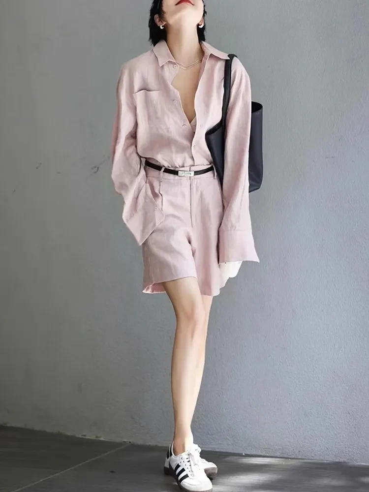 Two Piece Womens Linen Set