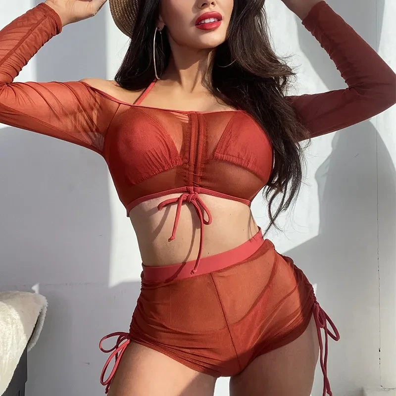 Two Piece Mesh Swimsuit