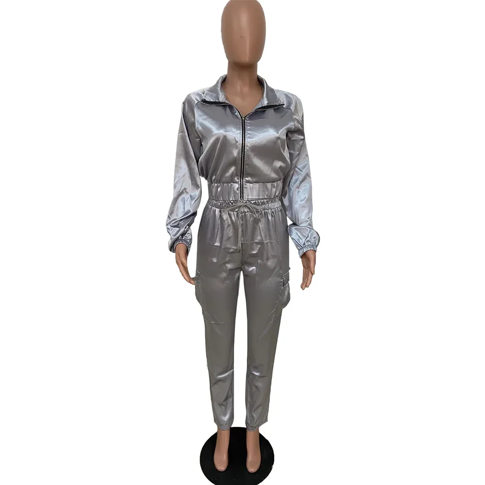 Womens Metalic Rave Outfit Set