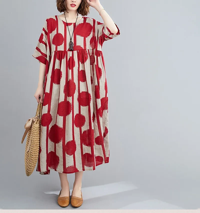 Cotton Dresses Plus Size