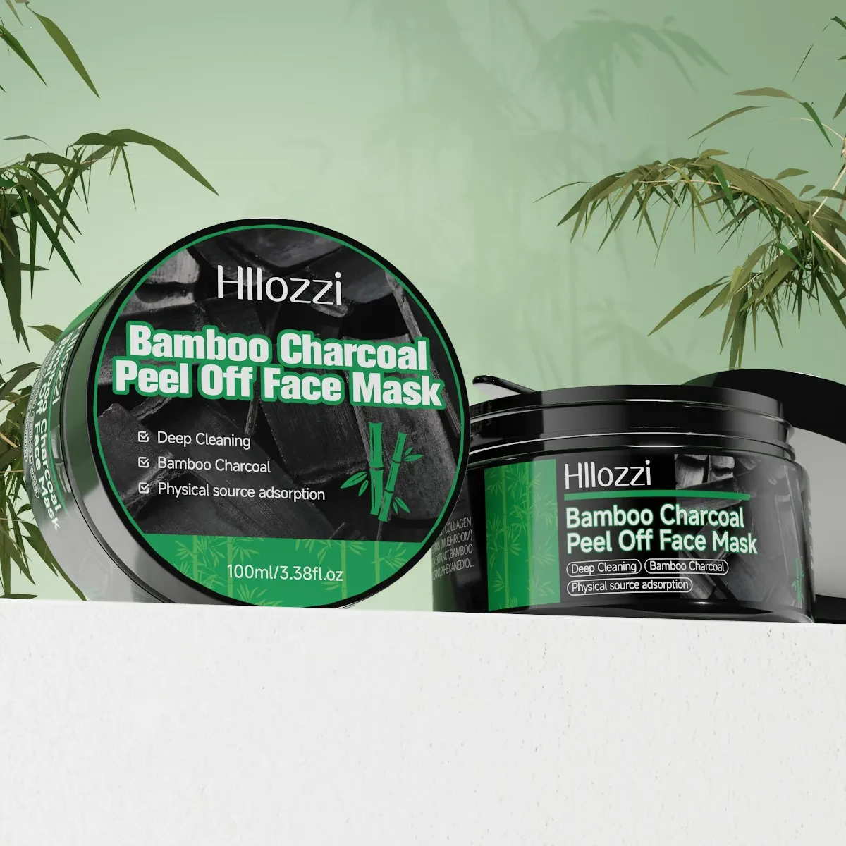 HIIOZZI Bamboo Charcoal Peel Off Face Mask