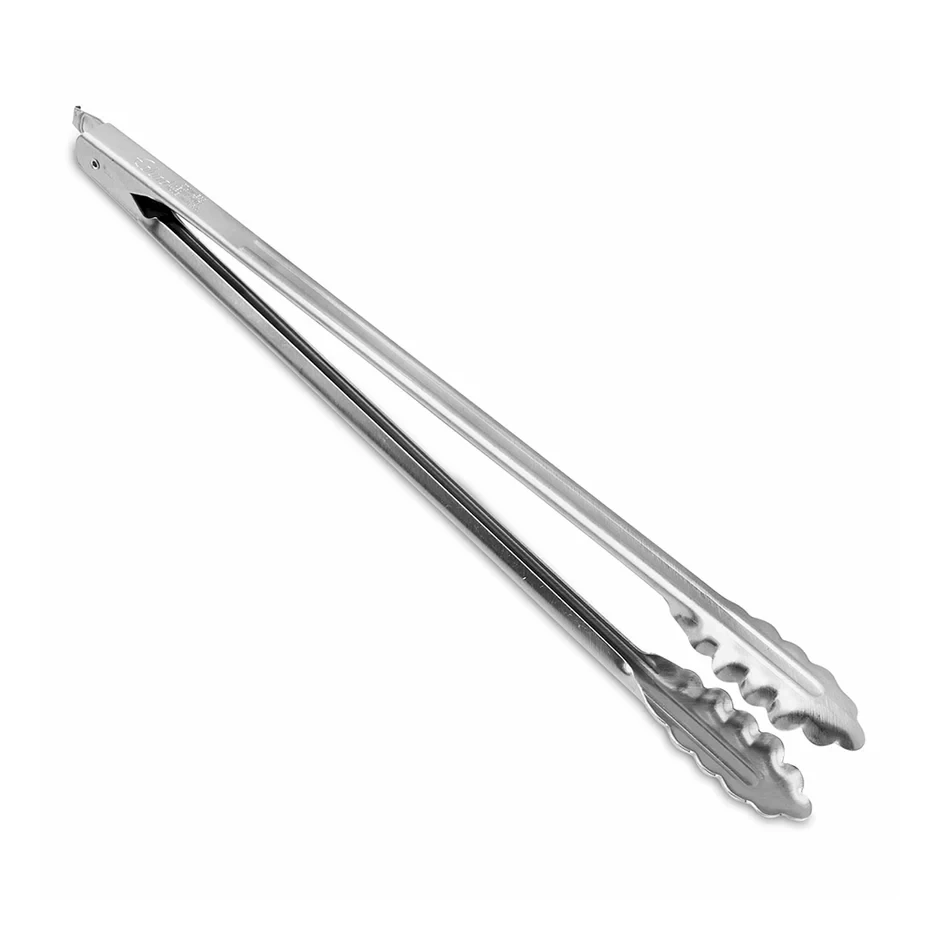 Stainless Steel Tongs with Lock 9"