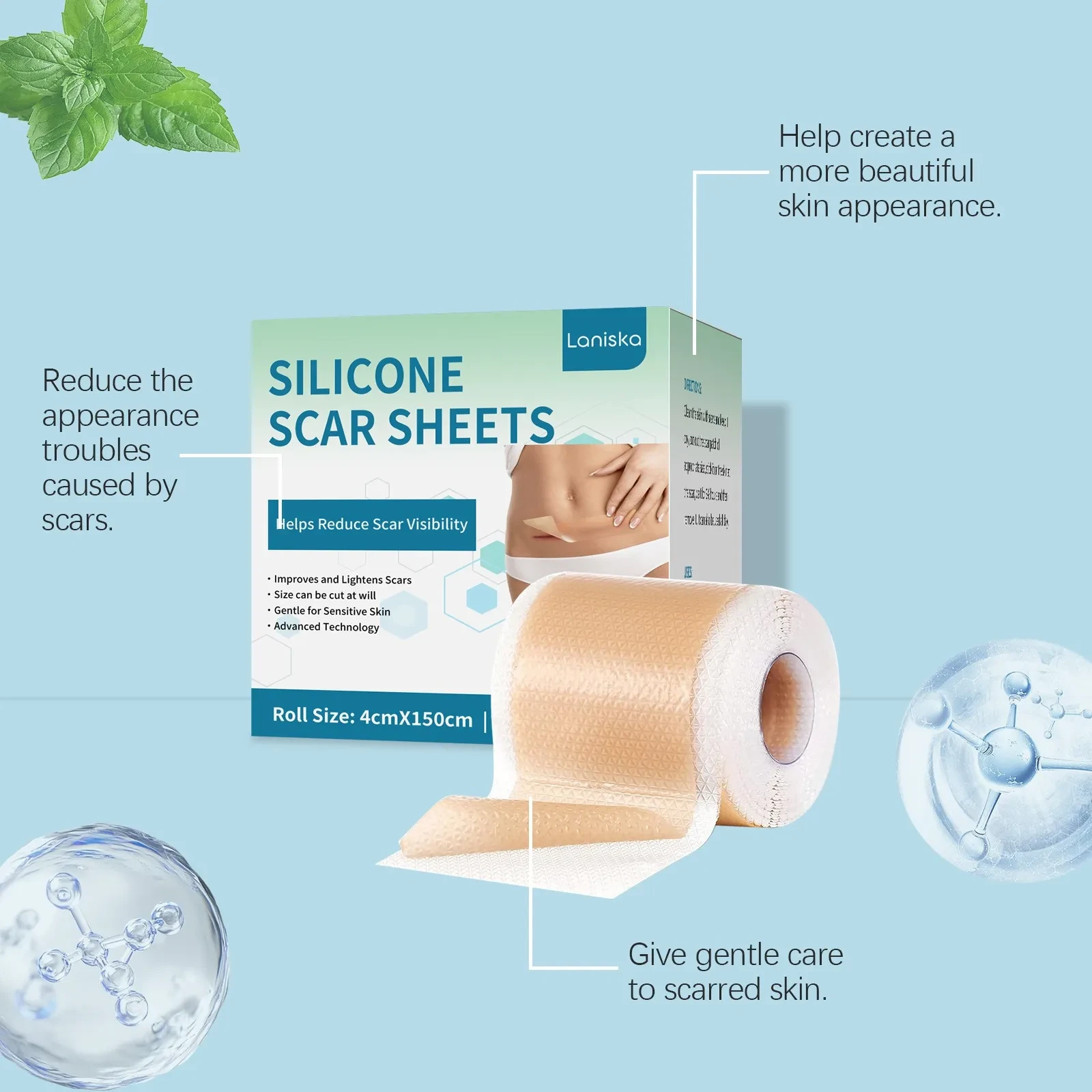 LANISKA Silicone Scar Sheets