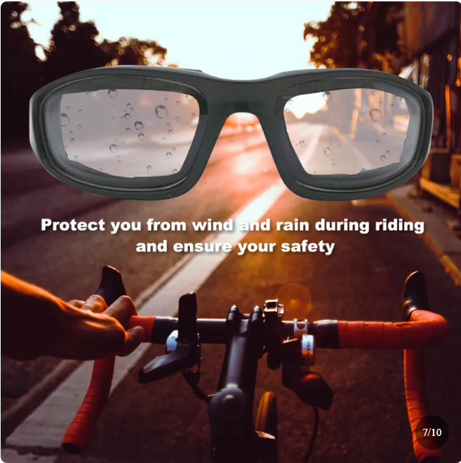 Cycling Sunglasses Chopper Outdoor Sports Glasses For Men Wrap Around UV400 Protection For Fishing Driving Glasses Windproof