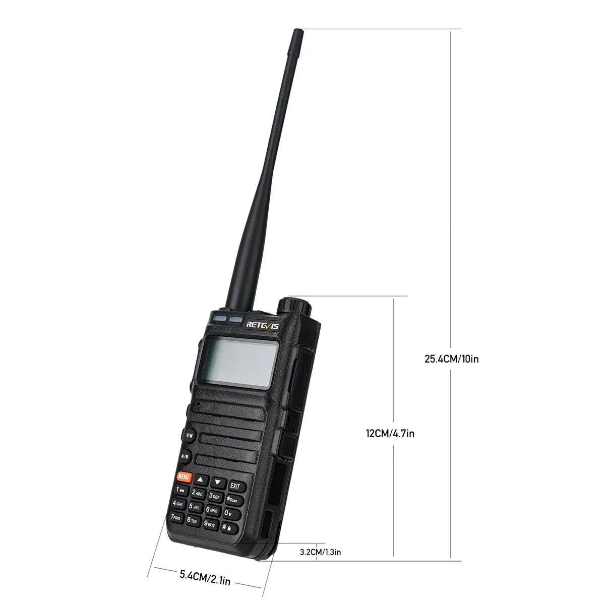 Dual-band Dual Standby Flashlight Lighting USB Charging Walkie-talkie