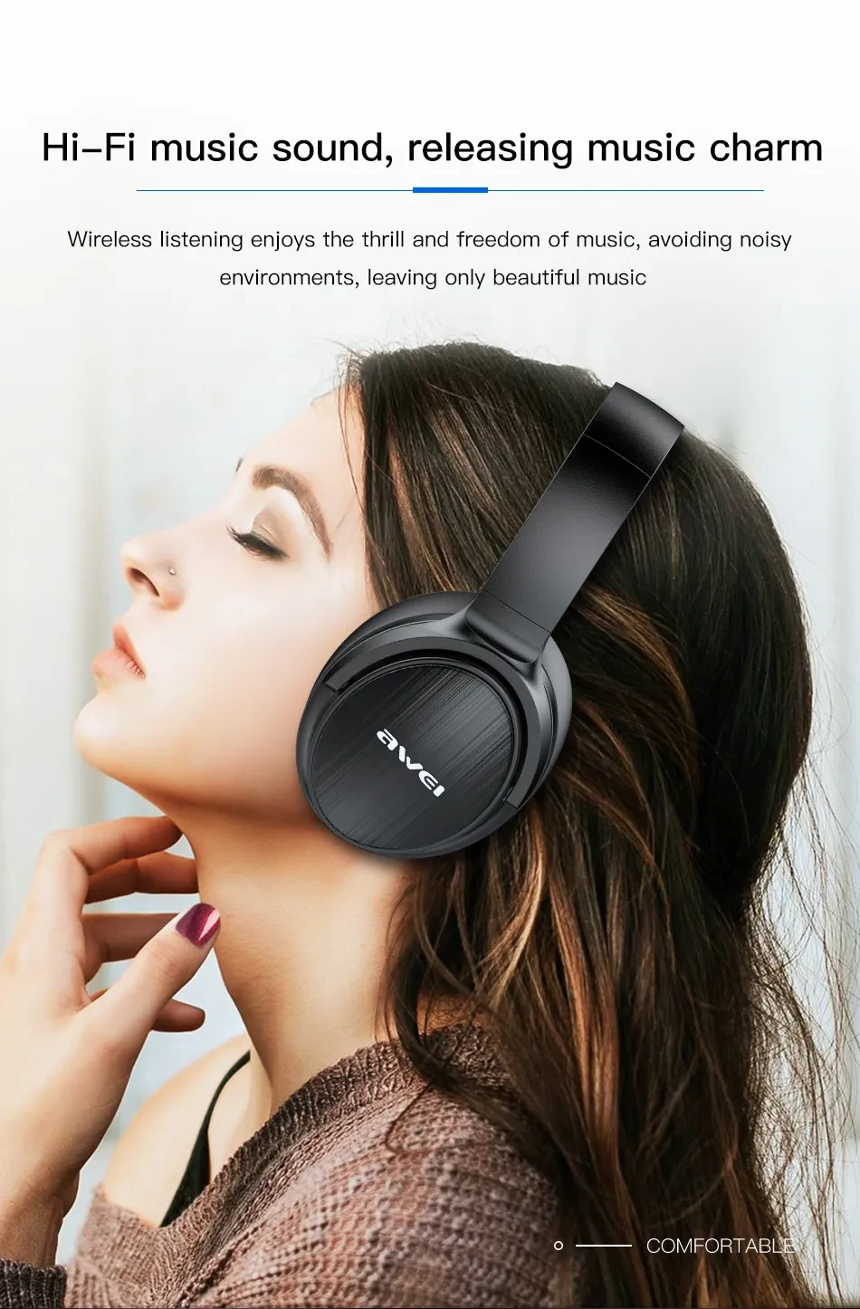 AWEI Wireless Stereo Bluetooth Headset