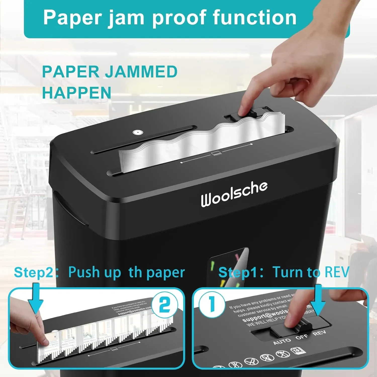 Paper Shredder -10 Sheets Of Paper Cut Horizontally With 3.43 Gallon Paper Basket - P-4 Security Level -3 Mode Designs - Shreds CDs And Credit Cards - Durable, Fast, Anti Paper Jam, Suitable For Home