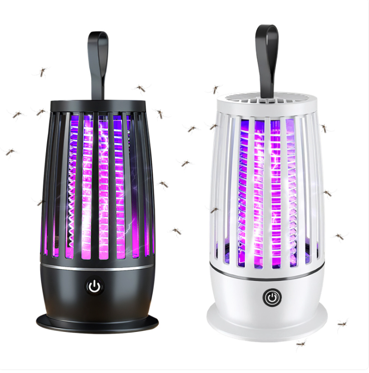 1Pc Rechargeable Mosquito Killer Lamp Bug Zapper With Night Light Strap Mosquito Catcher With Max 1615Square Feet Range UV Light For Indoor Outdoor
