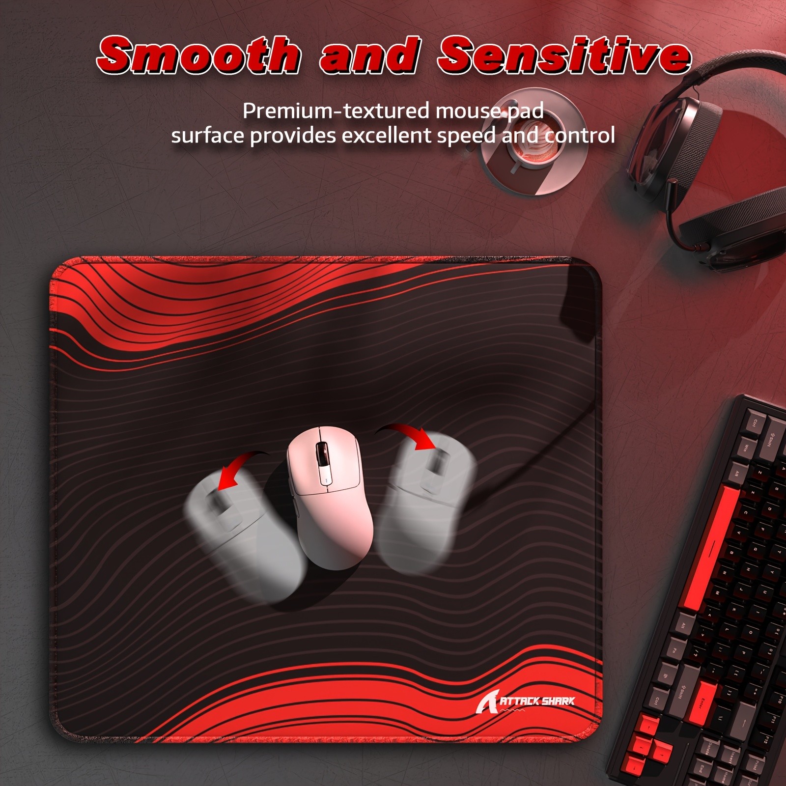 ATTACK SHARK CM02 Gaming Mouse Pad