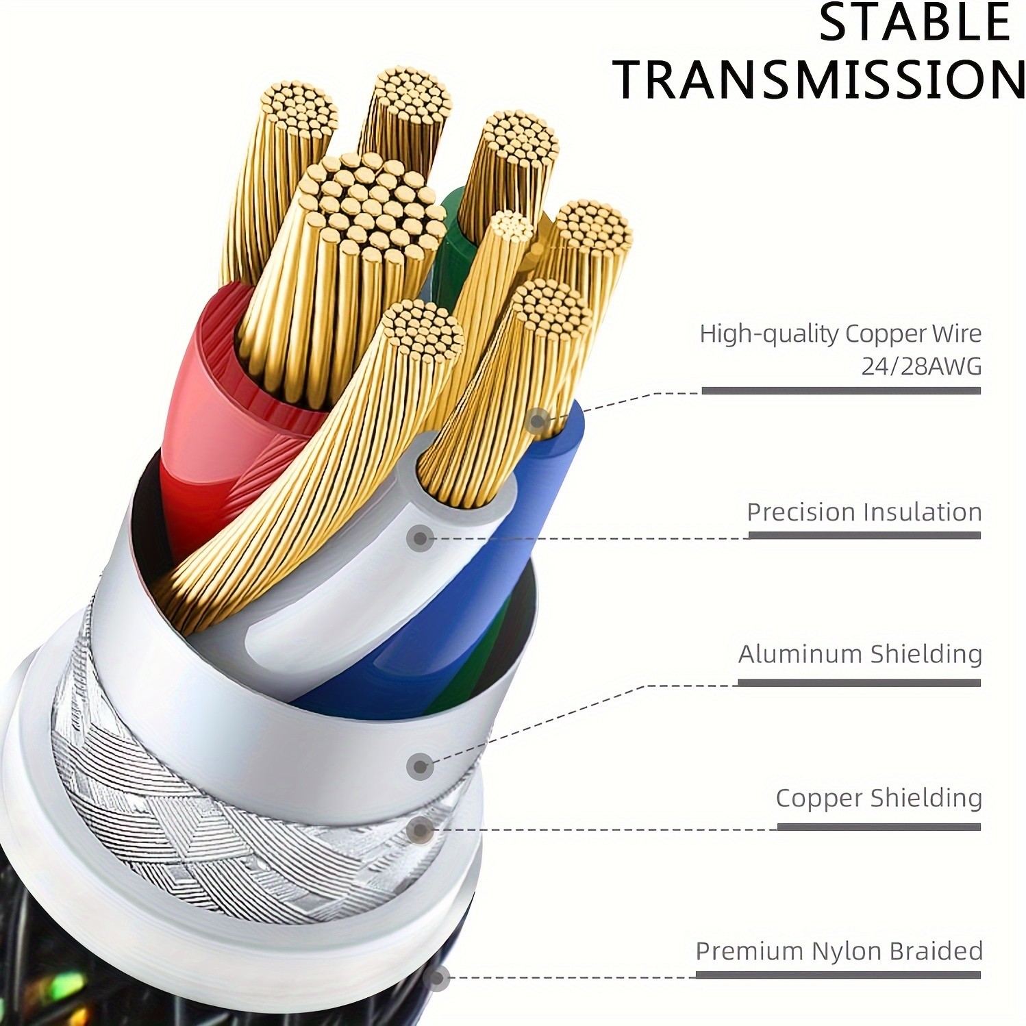 ATTACK SHARK C03 Coiled USB-C Cable