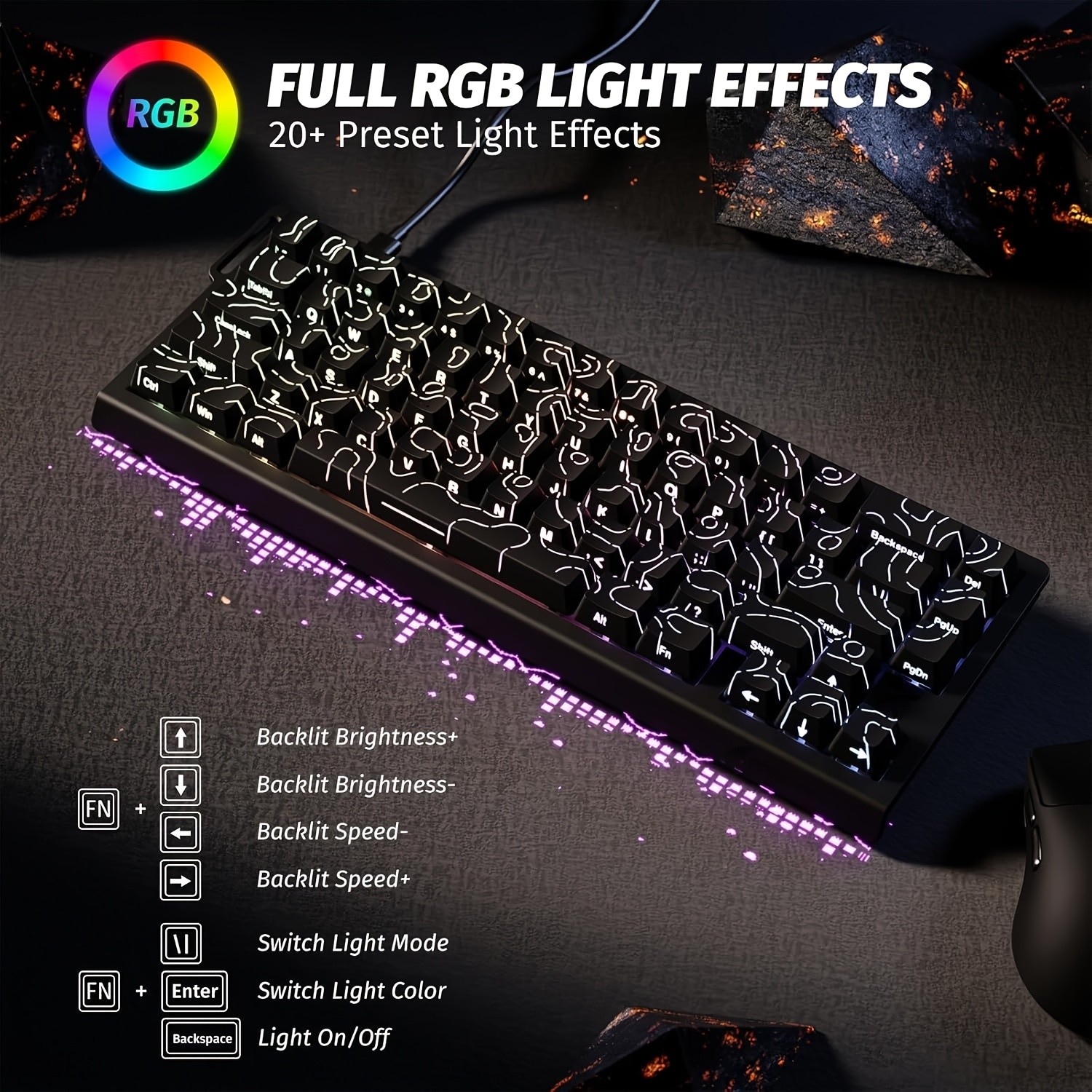 ATTACK SHARK X68 HE Mechanical Gaming Keyboard
