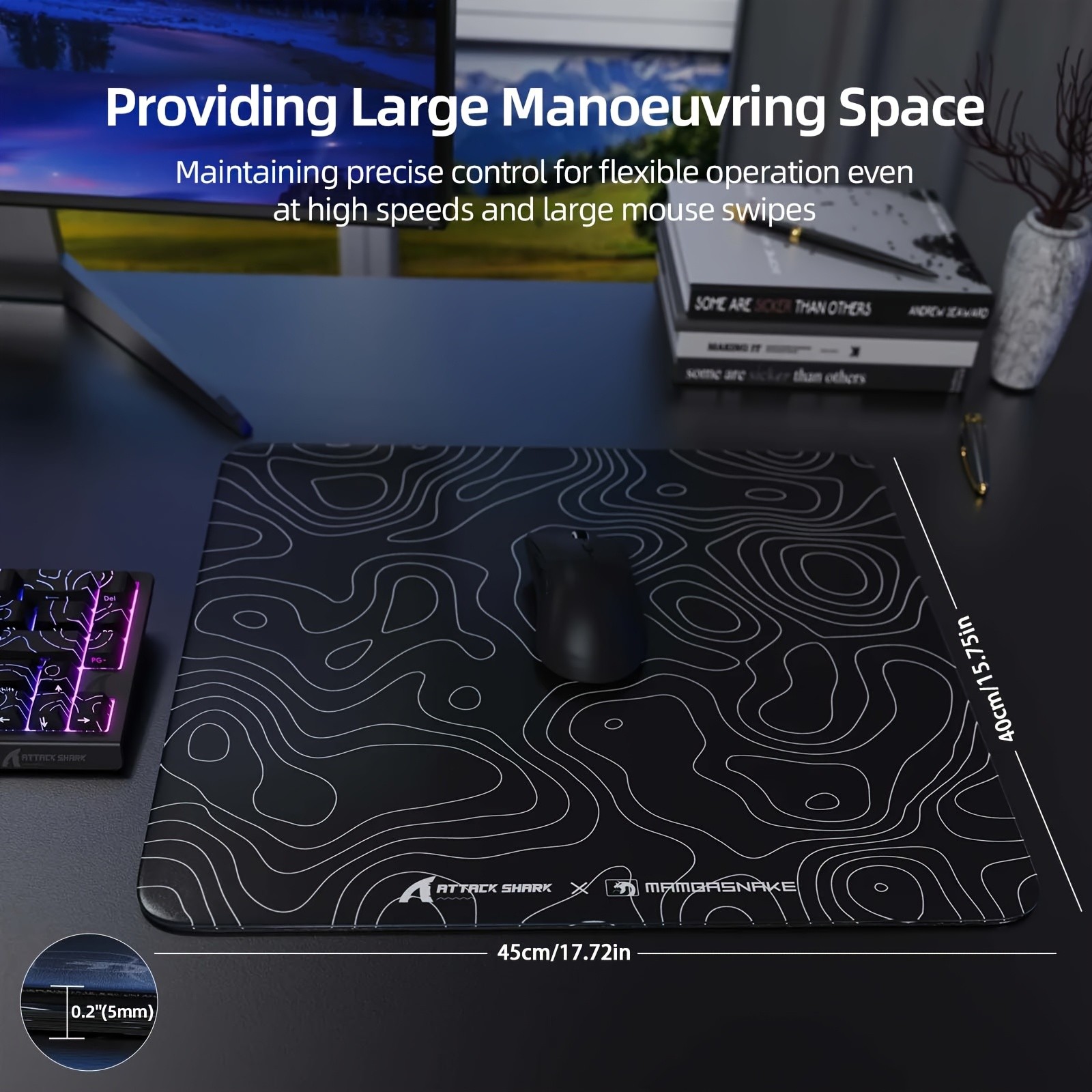 ATTACK SHARK CM05 Gaming Mouse Pad