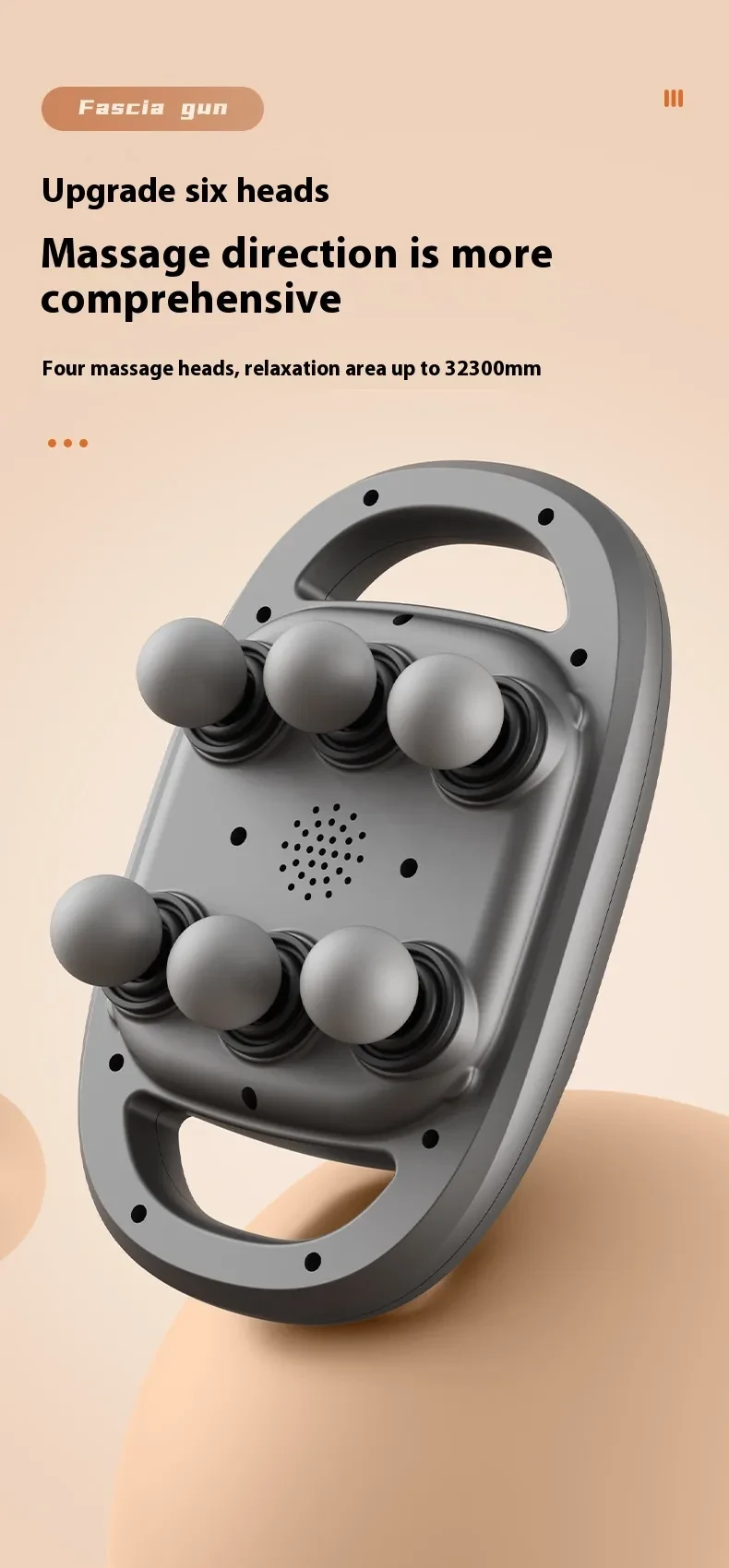 Strong Vibration Of Waist And Back Muscle Relaxation Charging Digital Display Massage Gun