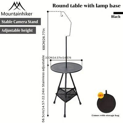 Lightweight Aluminum Table with Adjustable Height Casual Design for Outdoor Camping, Picnics, and Beach Use
