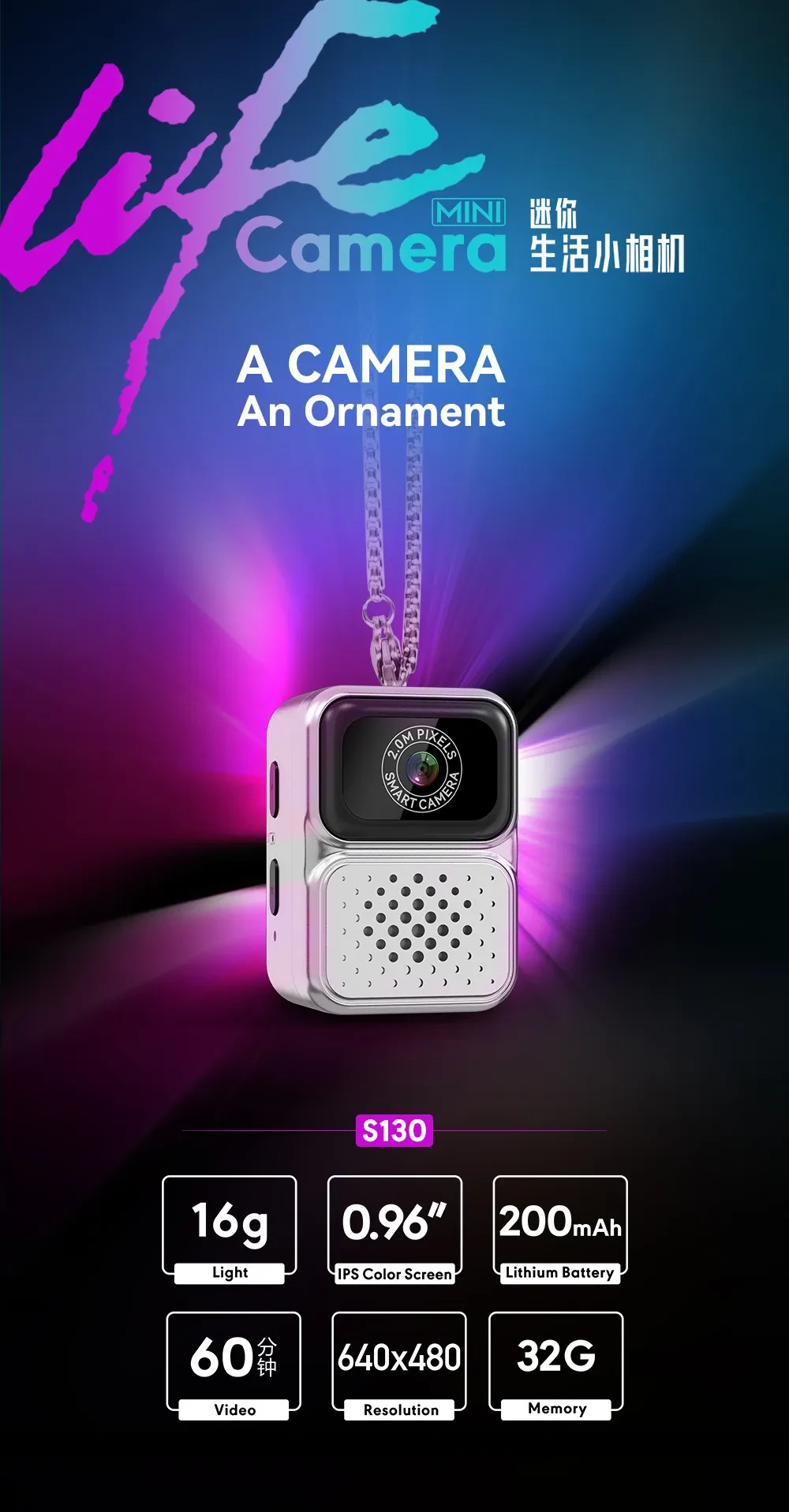 HD Mini Sports Camera Video Thumb Camera