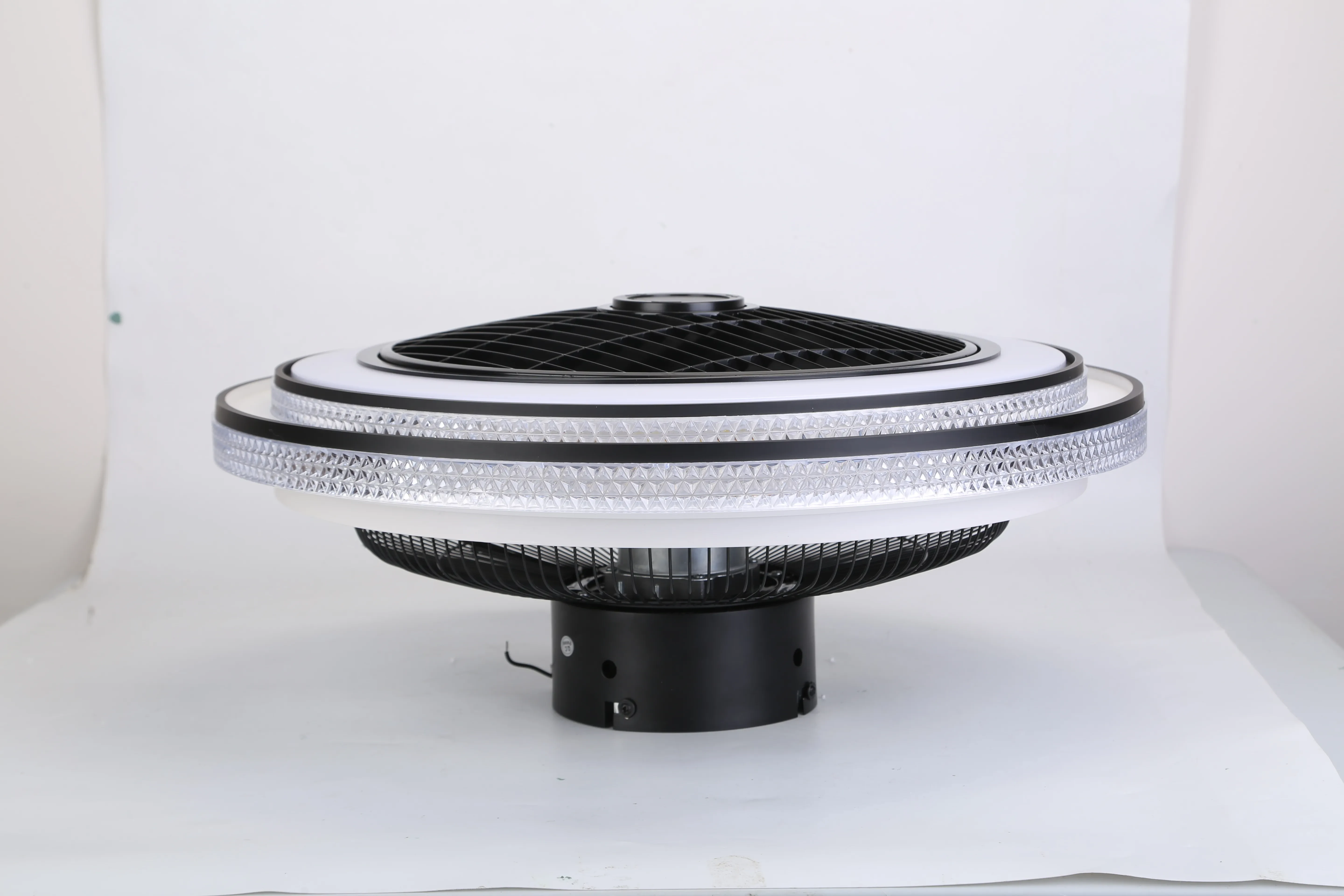 20.5in Ceiling Fan With Light Round Pendant Fan Lamp 30W LED Ceiling Fan With 3-Fan Speed Remote Control Timer APP Control