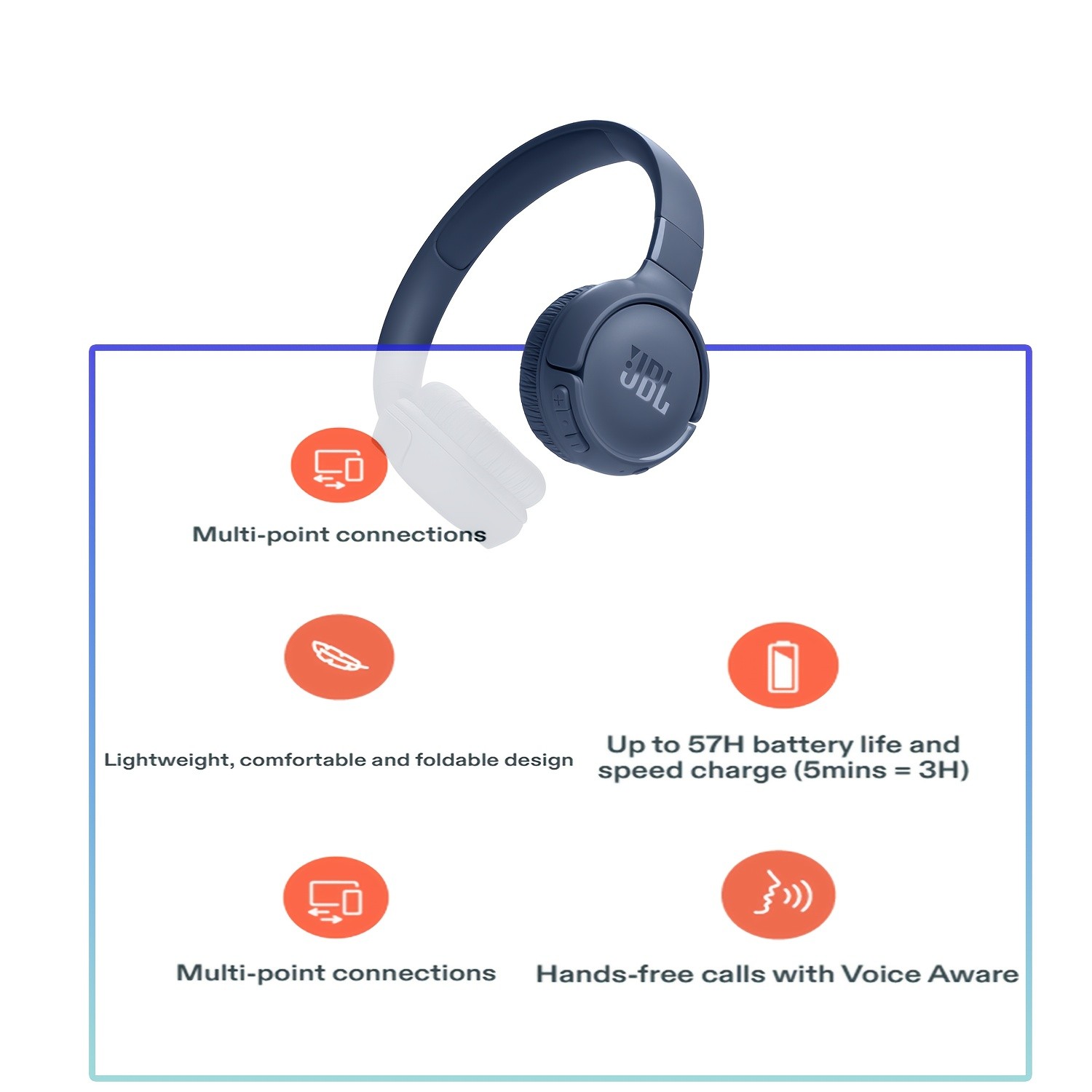 JBL T520BT Wireless Headphones