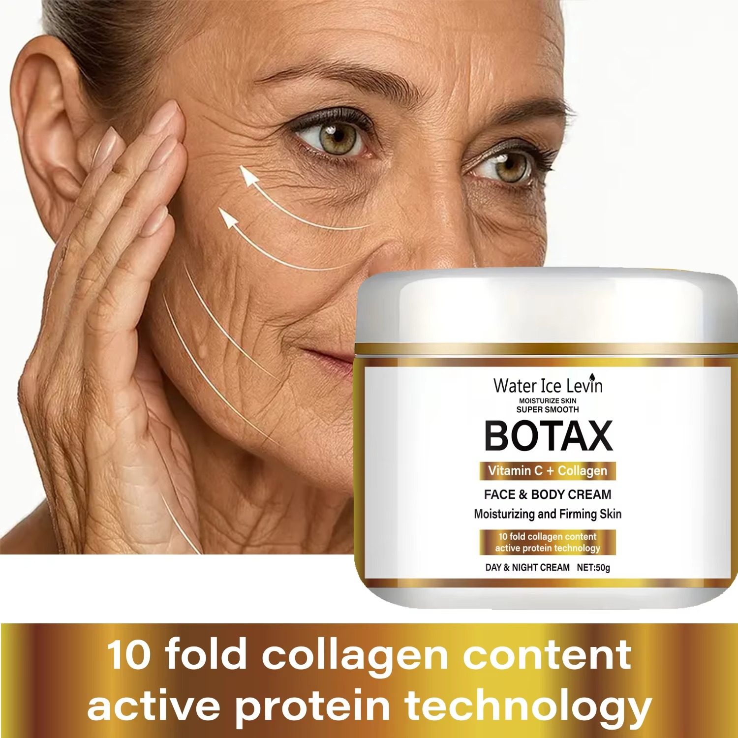 Sensitive Skin Niacinamide Collagen Cream - Deeply Nourishing & Hydrating Vitamin C Moisturizer