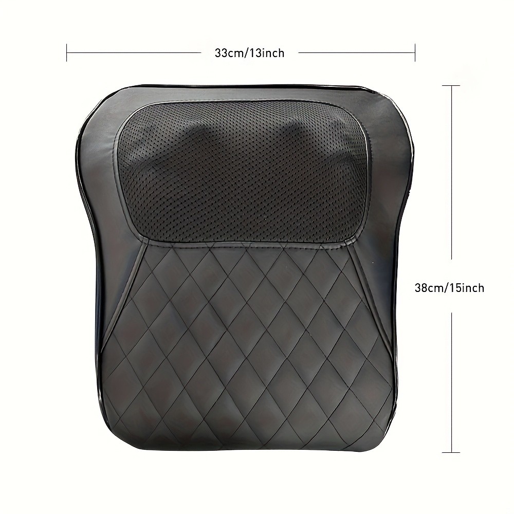 Back Massager with Heat  3D Kneading Massage Pillow for Neck, Back, Shoulder, and Legs
