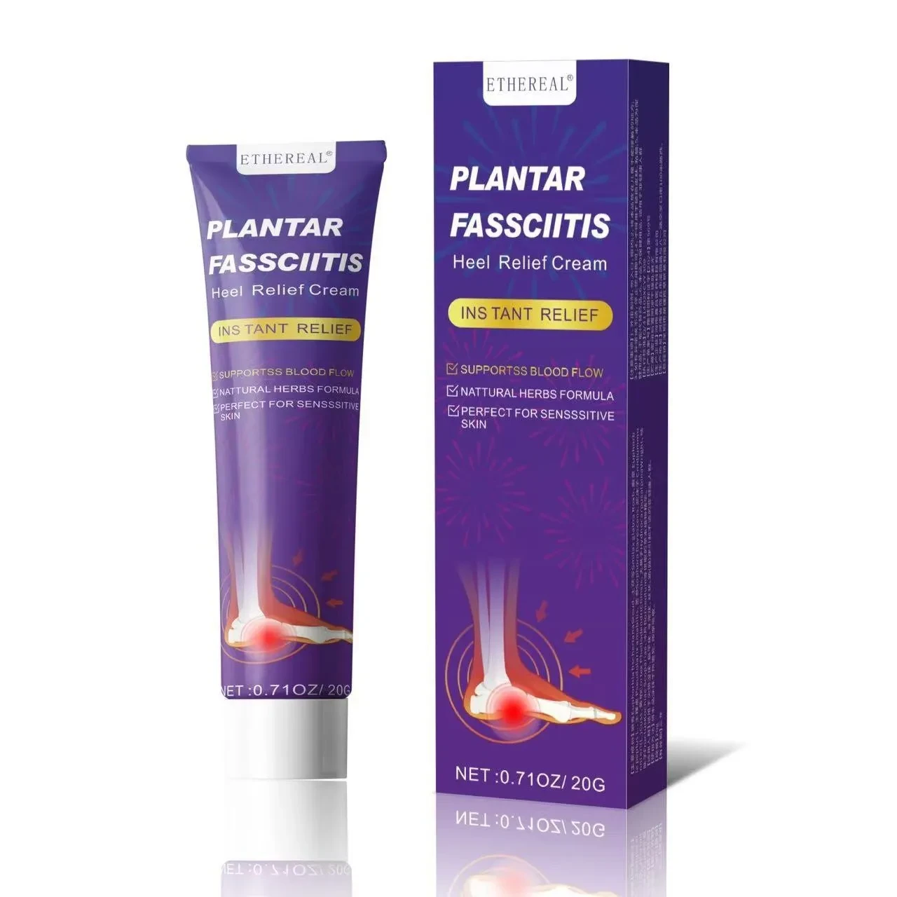Ethereal Plantar Fasciitis Heel Relief Cream