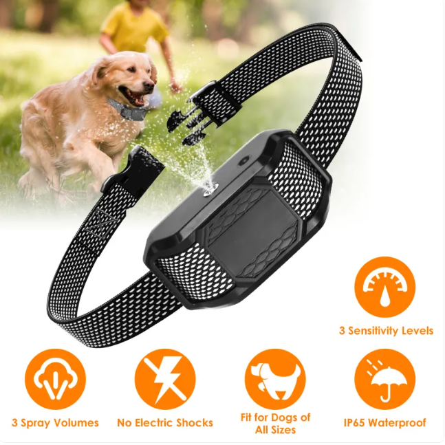 1Pc Citronella Bark Collar For Dogs Spray Bark Collar Anti Barking Control For Small Medium Large Dogs IP65 Waterproof No Electric Shocks