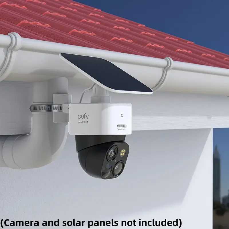 Pole Mounting Bracket for Eufy Security SoloCam S340 - Solar Security Camera (1 Pack, White)