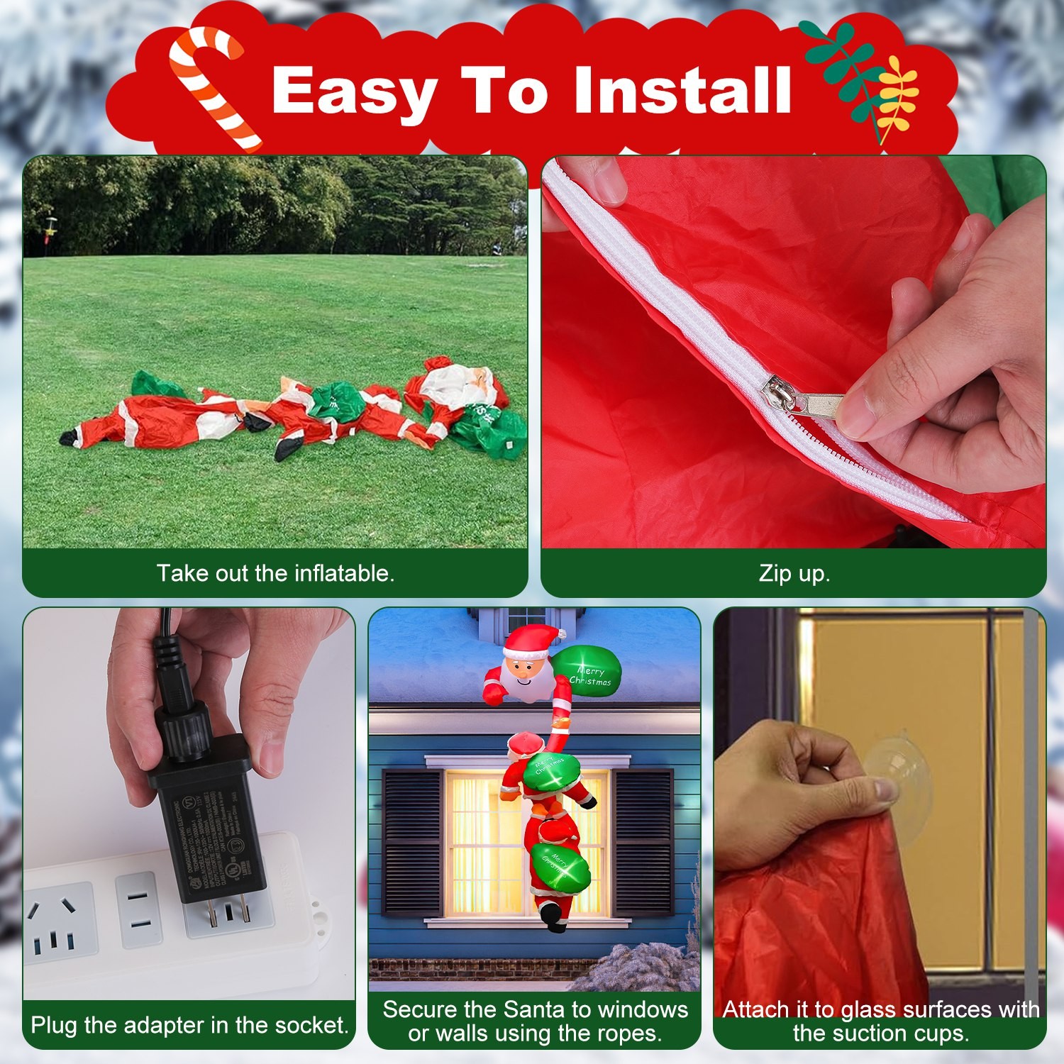 Inflatable Climbing Santa