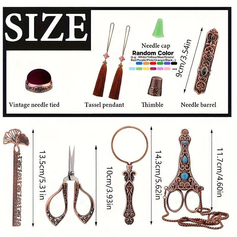 Precision Cutting Vintage Embroidery Scissors Set