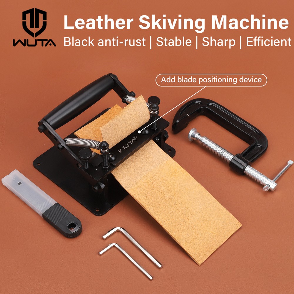 WUTA Stainless Steel Manual Faux Leather Skiving Machine
