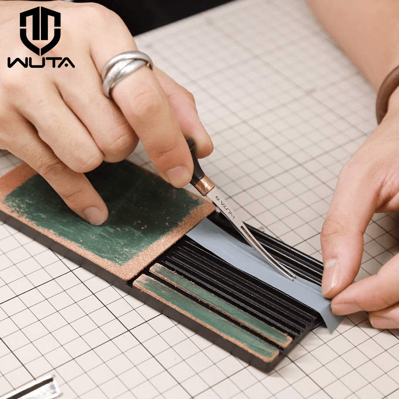 WUTA Leather Edge Beveler Sharpening Strop Kit