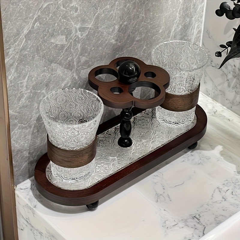 JCJX Vintage Marble-Style Bathroom Organizer