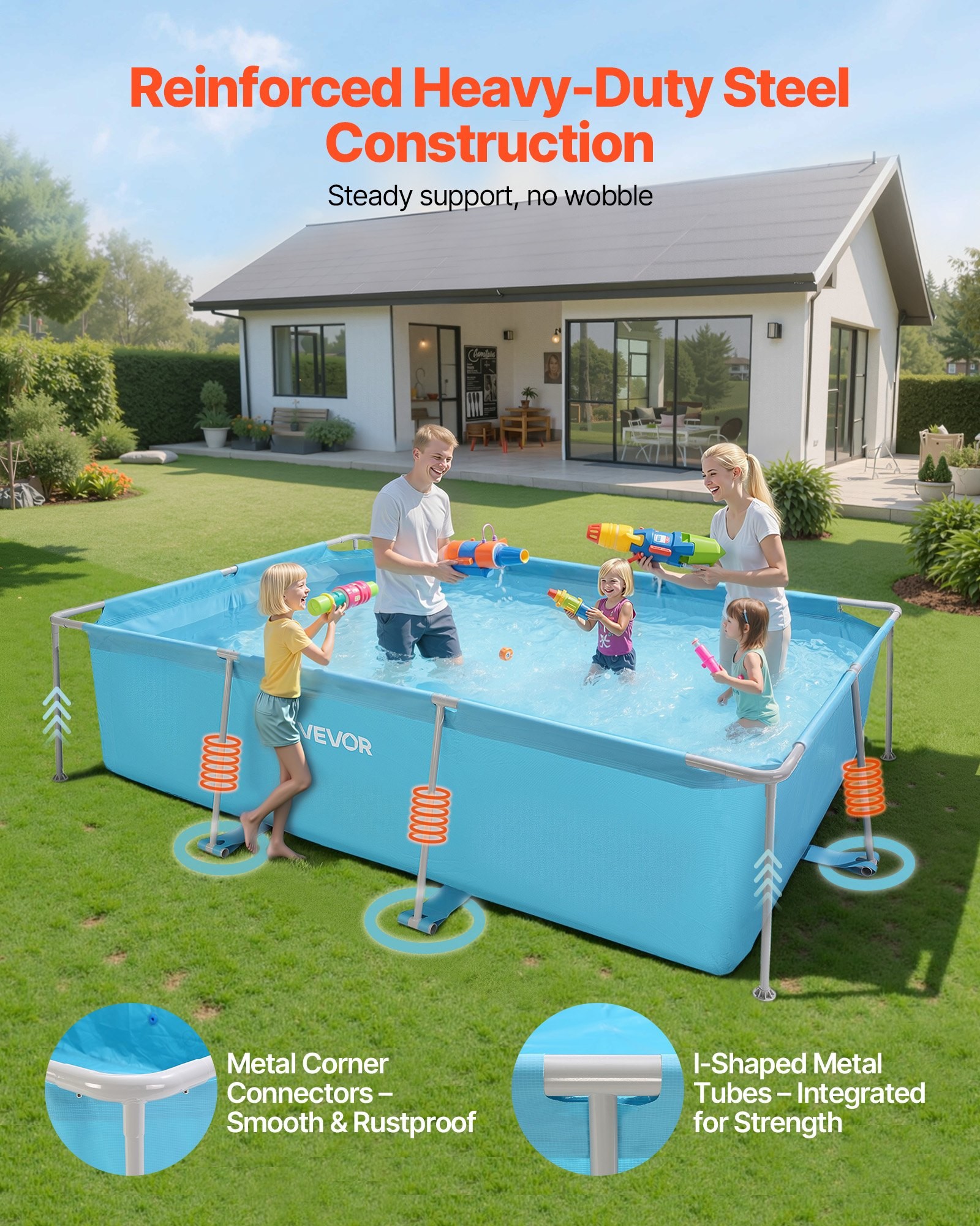 Rectangular Frame Swimming Pool