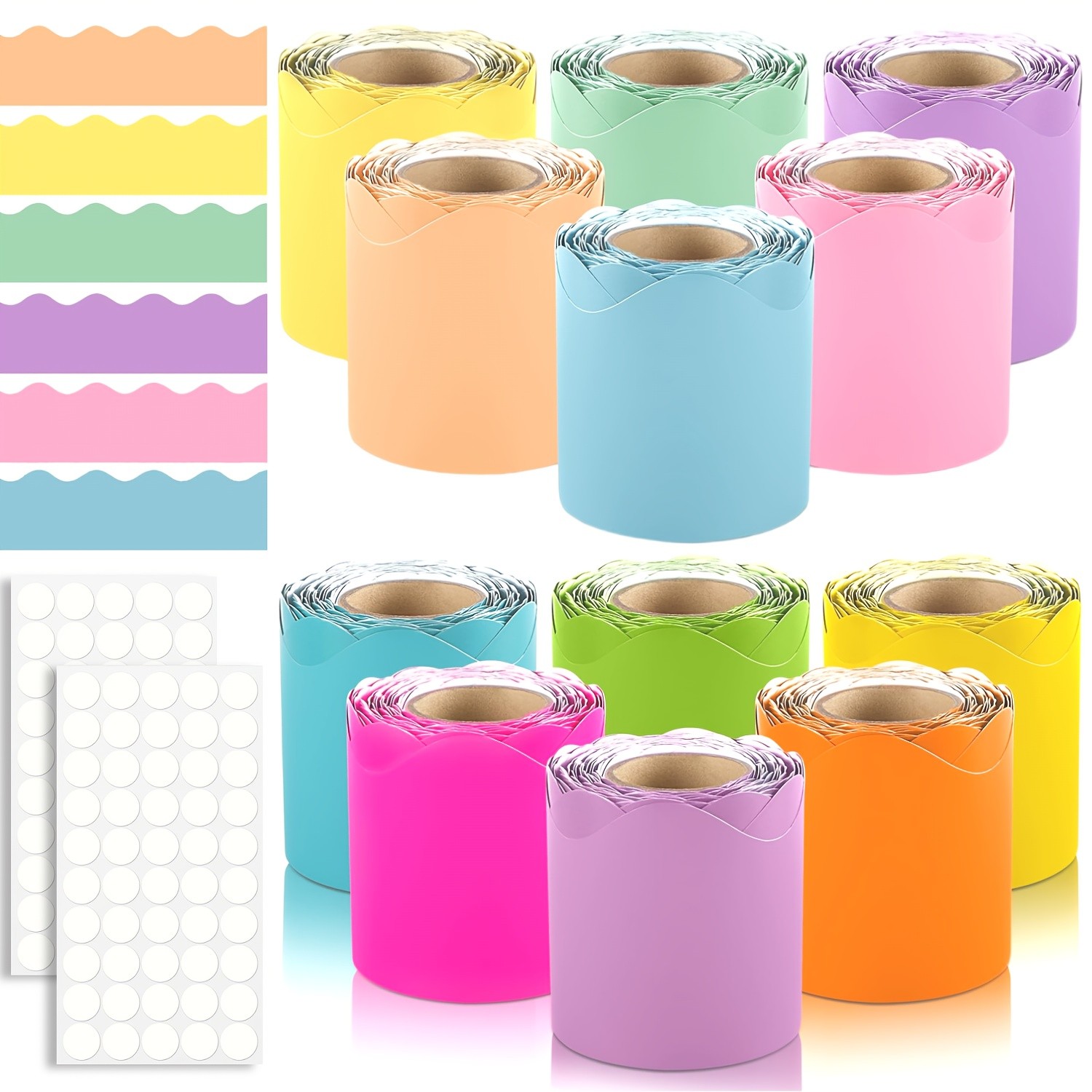 DOMUUH Scandinavian Style Bulletin Board Borders Set