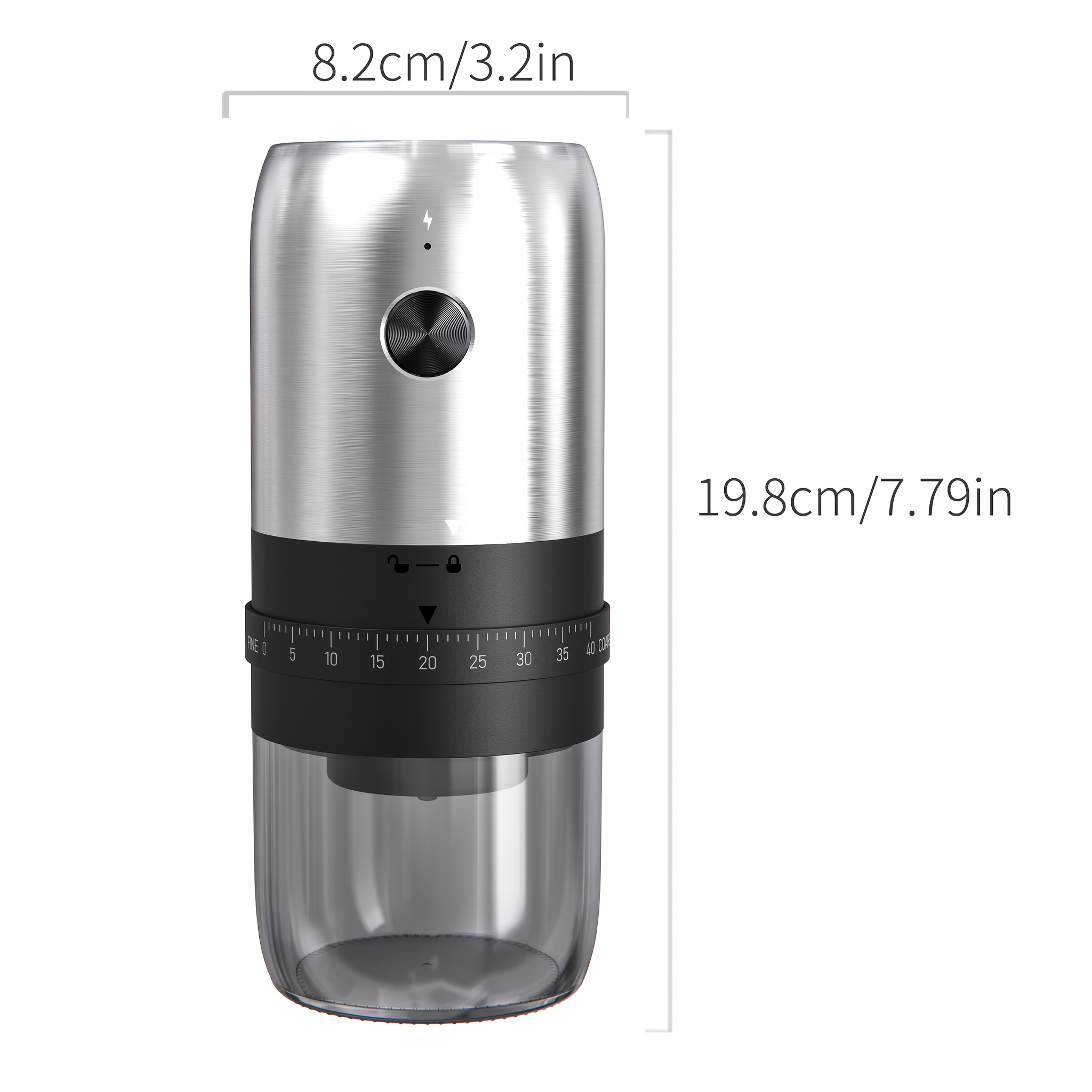 CLITON Rechargeable Electric Coffee Grinder