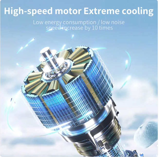Portable Handheld Fan, Speed Adjustable Turbo Mini Fan, Reduced Temperature Mode, Rechargeable Digital Display Foldable Personal Fan With Night Light, Suitable For Women Men Outdoor