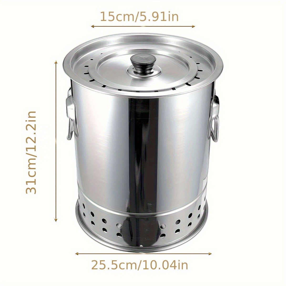 BANGRUI Portable Vertical Stainless Steel Charcoal Grill
