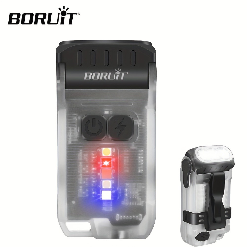 BORUiT V15 LED Keychain EDC Flashlight