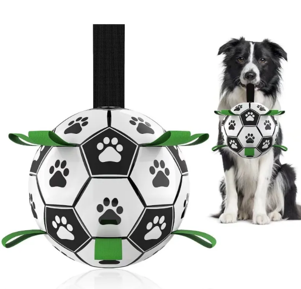 Interactive Dog Football Toy Soccer Ball Inflated Training Toy