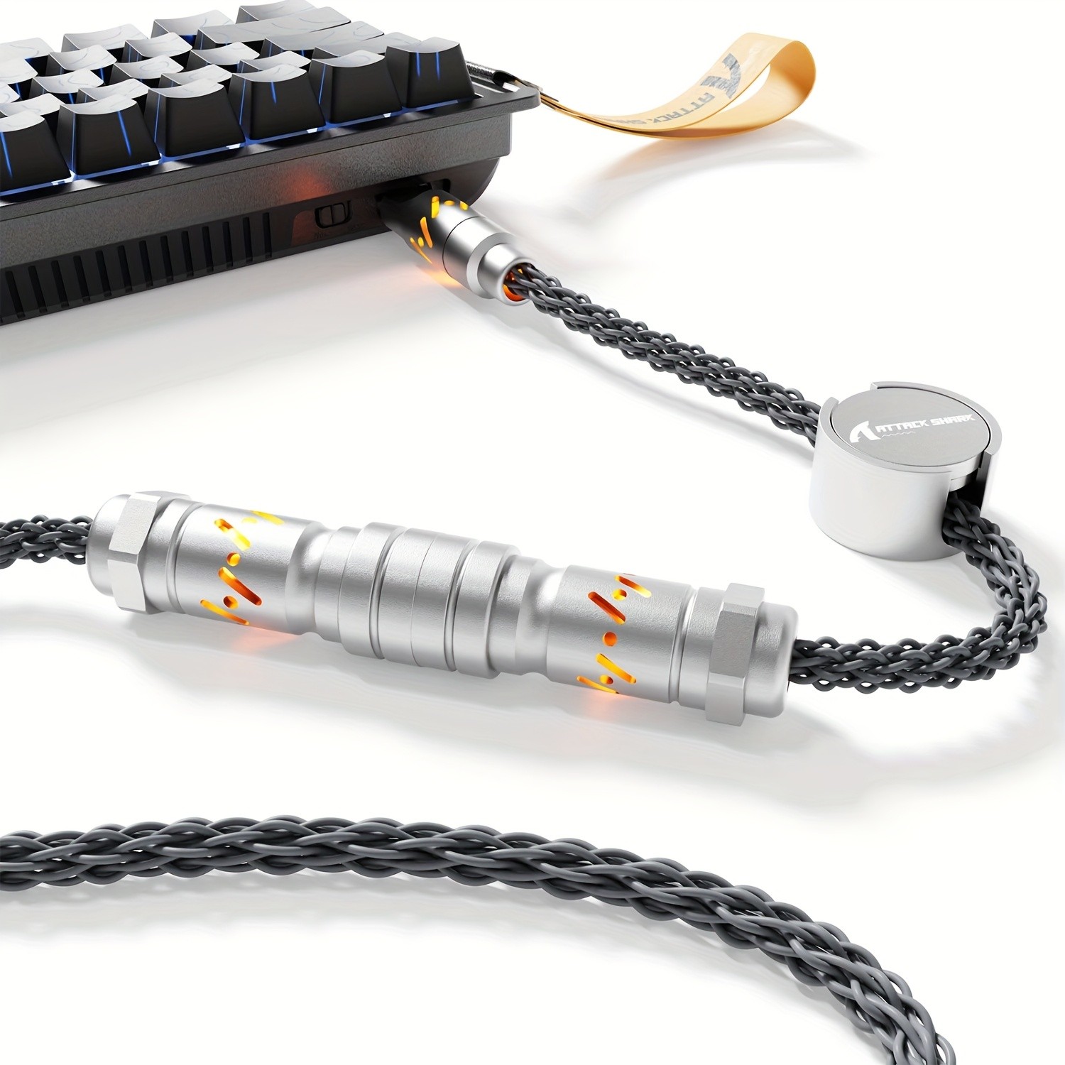 ATTACK SHARK C07 RGB Cable  Magnetic, Smart, and Stylish Power for NZ Setups
