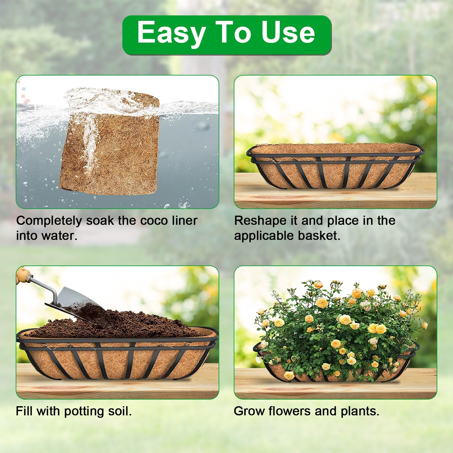 Coco Hanging Basket Liners