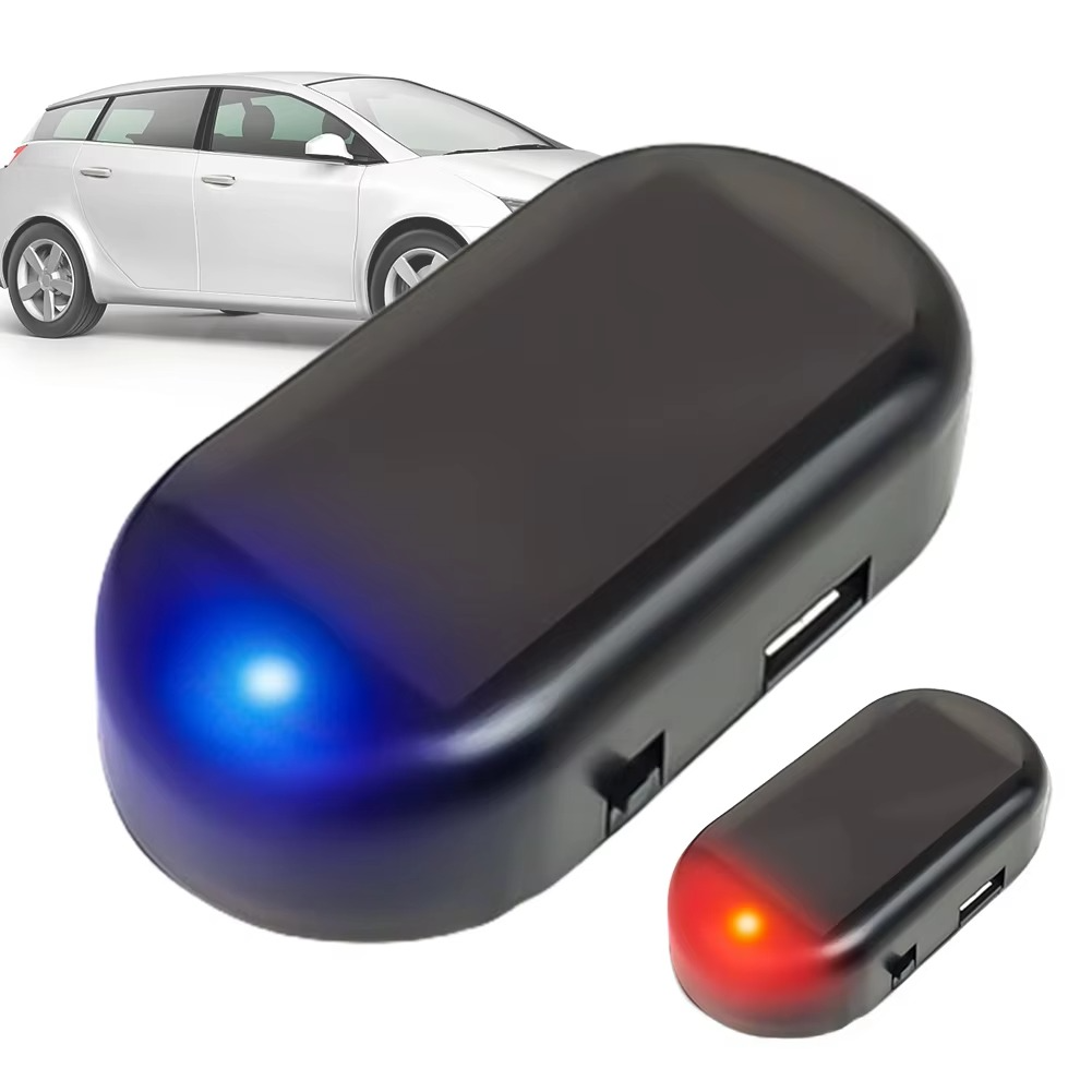 Solar-Powered Dummy Car Alarm Light