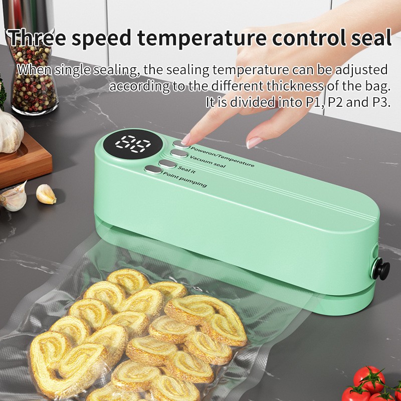 VacuoMini 3-in-1 Handheld Vacuum Sealer Rechargeable Food Freshness System