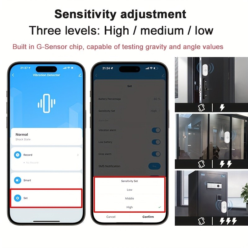EARYKONG WiFi Smart Vibration Sensor