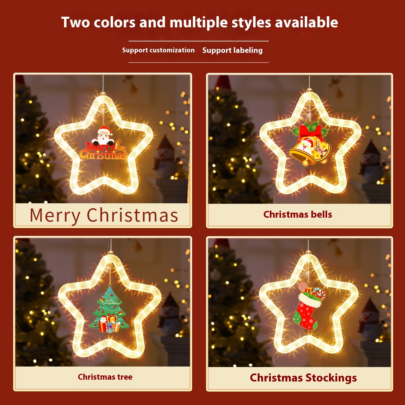 Christmas Pendant Decoration with LED Lights