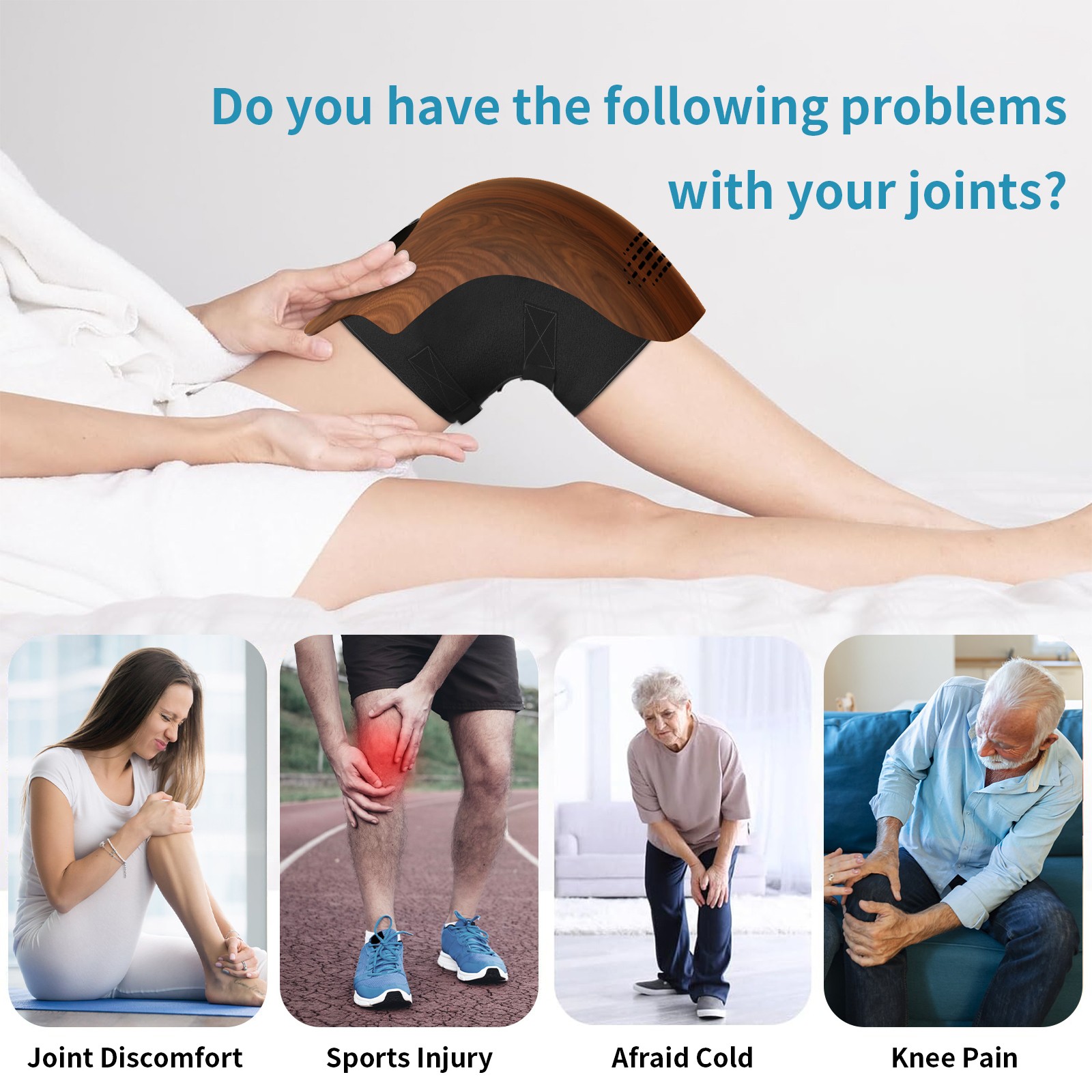 Intelligent Knee Massager Rechargeable, Heating, and Pain Relief for Home Use