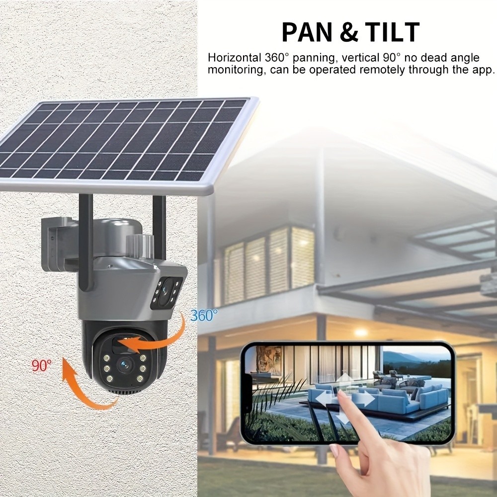 Devoccvo 4MP 2K Dual Lens PTZ Camera