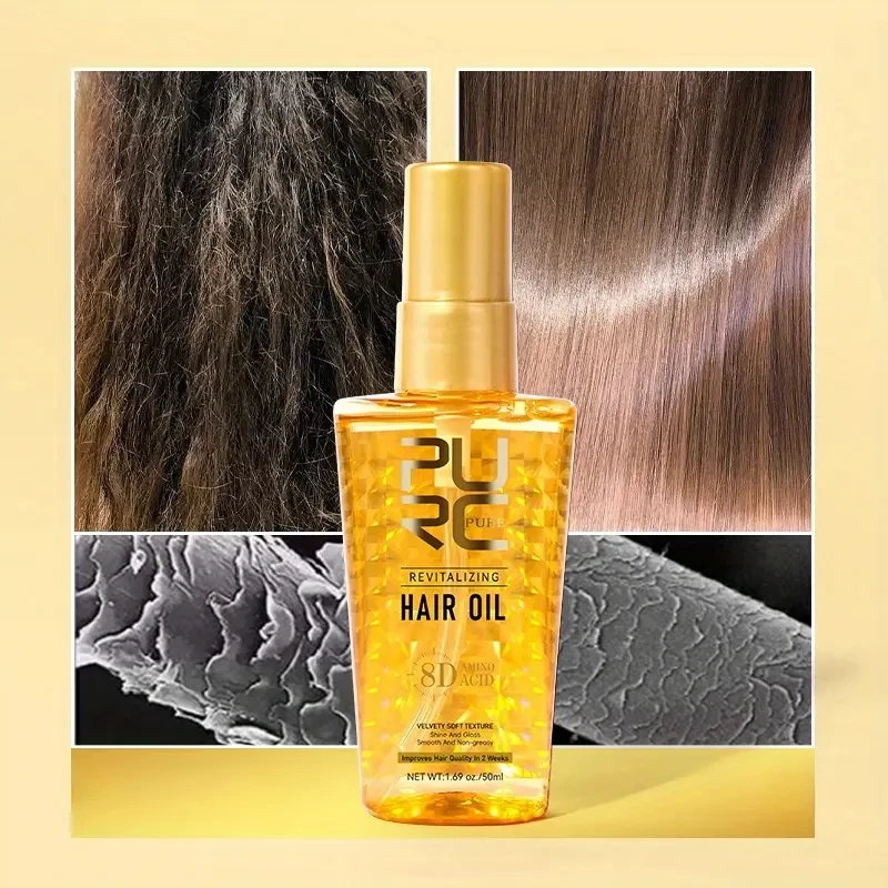 PURC Summer Amino Acid Hair Care Oil Smoothing, Non-Greasy Marula & Argan Oil Formula
